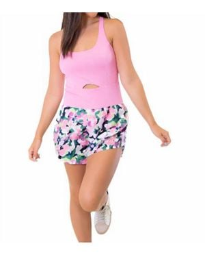 TCEC Floral Short Romper - Pink