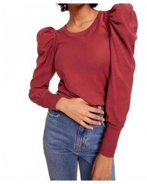 Nation Ltd Romy Long Sleeve Top - Red