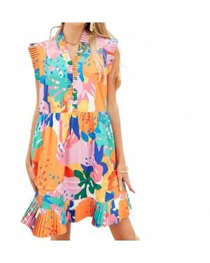 J joy Fantasia Print Dress - Blue