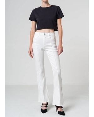 NOEND Lily Skinny Trumpet Flare Jeans - White