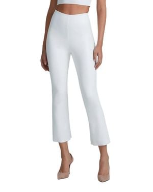 Commando Faux Leather Crop Flare Legging - White