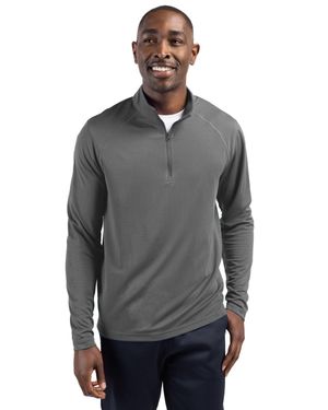 Clique Ice Pique Half Zip Tech Pullover - Gray
