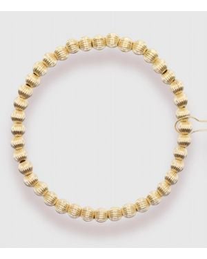 Beaded Blondes Serenity Fluted Bracelet - Metallic