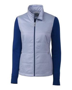 Cutter & Buck Cora Quilted Sweater Jacket - Blue