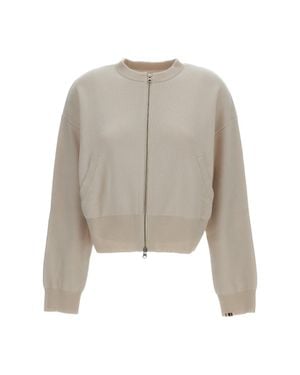 Extreme Cashmere N.478 Xtra Fun Cashmere Zip Cardigan - White