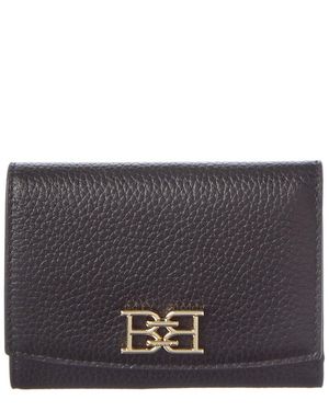 Bally Leather Card Case - Gray