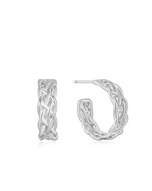 Ania Haie Rope Chunky Hoop Earrings - White