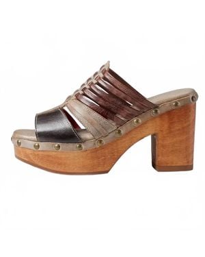 Bed Stu Shantel Mules - Brown