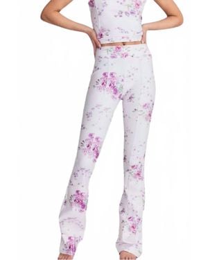 LoveShackFancy Reed Floral Flare Legging - Multicolor