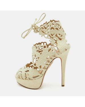 Charlotte Olympia Belinda Laser Cut - Natural
