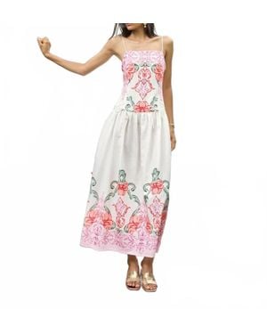 Beyond By Vera Lucy Matinee Rose Dress - White
