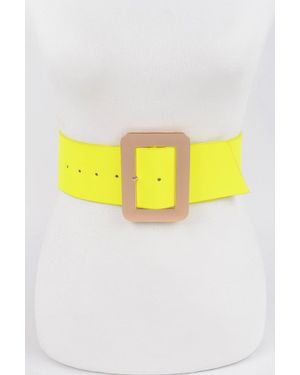 Fashnzfab Neon Waist Belt - Yellow