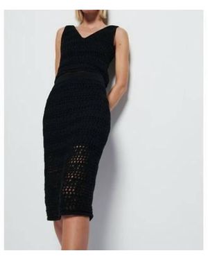Nation Ltd Adriana Crochet Tank Top - Black