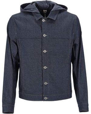 Colmar Denim Jacket With Detachable Hood - Blue