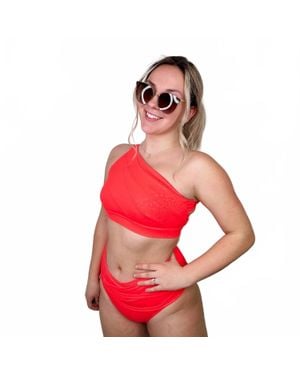 Kiava High-Rise Swim Bottoms - Red