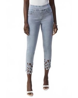 Joseph Ribkoff Slim Fit Pull-On Jeans - Blue