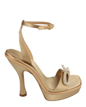 Ferragamo Satin Allison X5 Sandals - Metallic