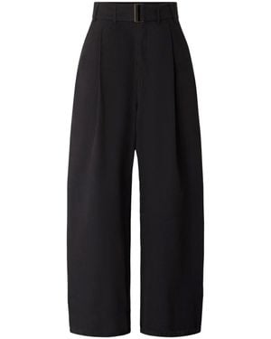 Soeur Wide-Leg Pants With High Waist - Black