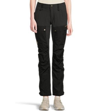 Fjallraven Keb Pants €S Curved Performance Trekking Gbo1069 - Black