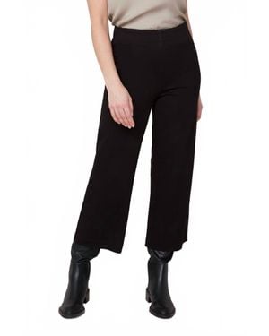 Renuar Pull On Soft Knit Crop Pant - Black