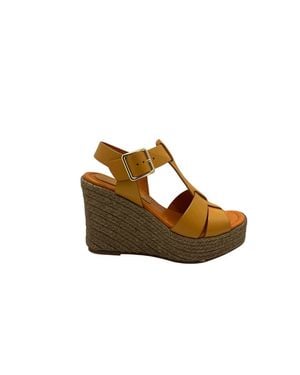 Paloma Barceló Alison Wedge Sandals - Brown