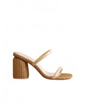 Oasis Society Margaret Rattan Heel Sandal - Yellow