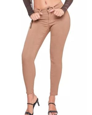 YMI Mid-Rise Hyperstretch Skinny Jean - Brown