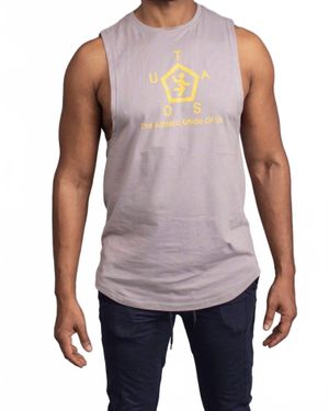 The Athletic Side Of Us Logo Printed Tank Top - Purple
