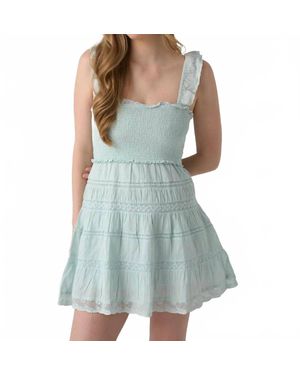 LoveShackFancy Colbera Mini Dress - Blue