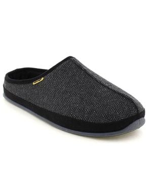 Deer Stags Wherever Slippers Round Toe Slip On Mule Zap2321 - Black