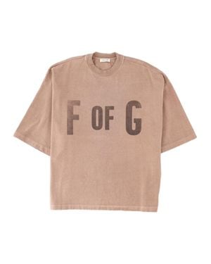 Fear Of God Boxy Short-Sleeve Graphic Cotton T-Shirt - Pink