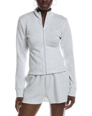 Vintage Havana Cloud Fleece Slim Fit Jacket - Gray