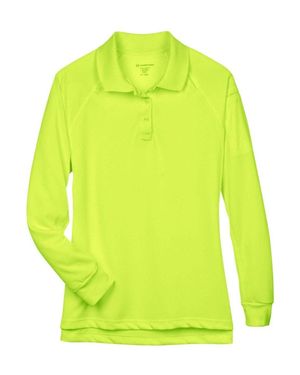 Harriton Advantage Long Sleeve Tactical Polo - Yellow