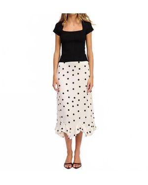 En Saison Abigail Midi Skirt - Black