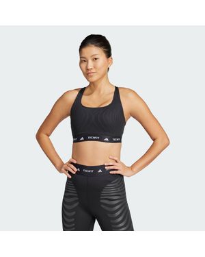 adidas Techfit Control Medium Support Bra - Blue