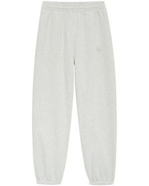 Anine Bing Karter Elastic Waist Relaxed-Fit Sweatpants - White