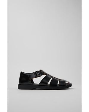 Camper Don Leather Sandals - Gray