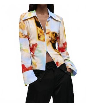 Desigual Flowy Floral Shirt - Black