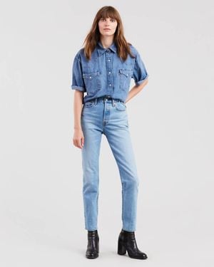 Levi's Wedgie Fit Ankle Jeans - Blue