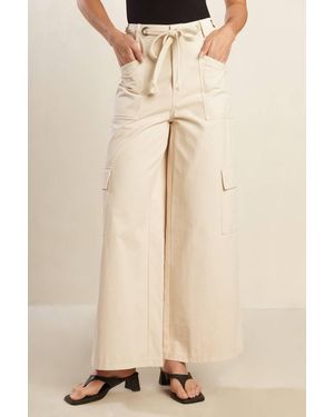 TRUEDAMES Colette Dream Woven Pants - Natural