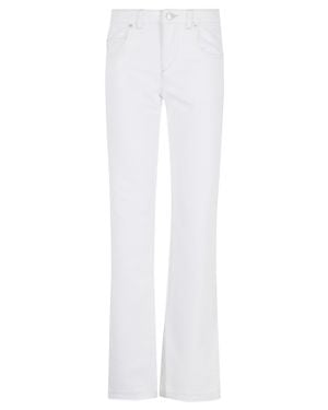 Isabel Marant Denala Gz Belt-Loops Flared Cotton Jeans - White
