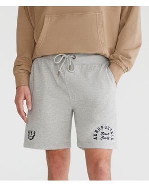 Aéropostale East Coast Heritage Fleece Shorts 7" - Black
