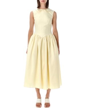 Self-Portrait Romantic Lace Dress For - Yellow