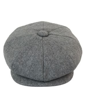 Infinity Leather Peaky Blinders Newsboy 8 Panel Hat - Gray