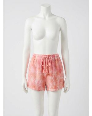 Faherty Dune Cotton Gauze Drawstring Short - White