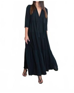 Honorine Long Giselle Dress - Blue