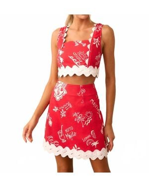 PROSPERINE® Salome Mini Skirt - Red