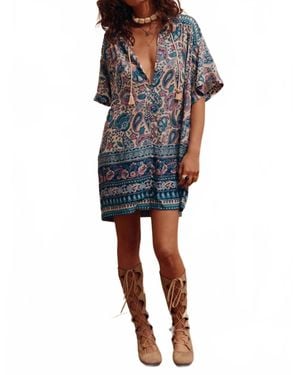 Spell Marmont Flutter Tunic Dress - Blue