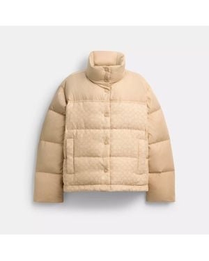 COACH Signature Down Jacket - Pink