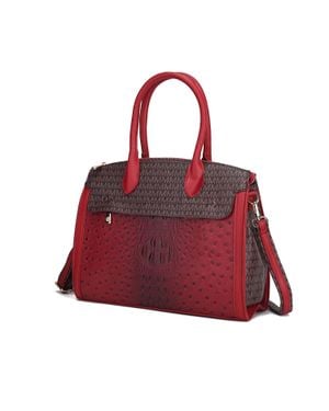 MKF Collection by Mia K Reidy Tote Bag Vegan Leather Shoulder Bag Handbag Purse By Mia K - Red